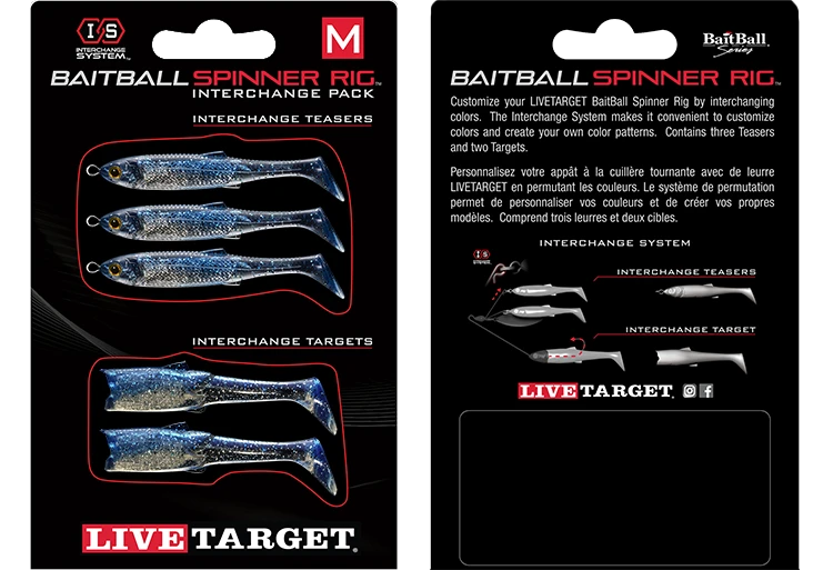 LIVETARGET BaitBall SR Interchange Pack Umbrella Rig Parts 2 LIVETARGET BaitBall SR Interchange Pack Umbrella Rig Parts