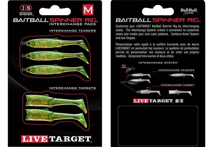LIVETARGET BaitBall SR Interchange Pack Umbrella Rig Parts 13 LIVETARGET BaitBall SR Interchange Pack Umbrella Rig Parts