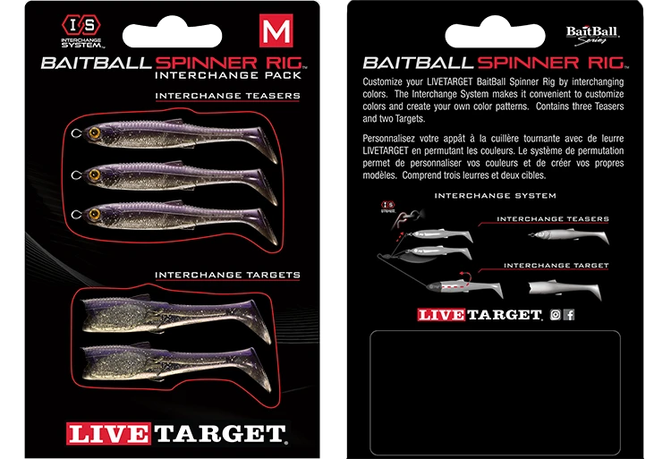 LIVETARGET BaitBall SR Interchange Pack Umbrella Rig Parts 21 LIVETARGET BaitBall SR Interchange Pack Umbrella Rig Parts