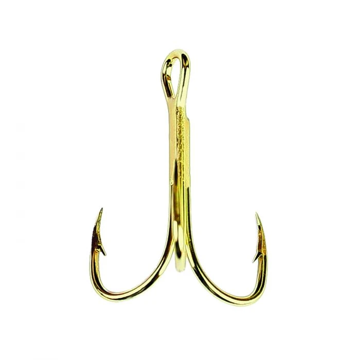 Eagle Claw 376 Gold 2x Treble Hook Tackle 1 Eagle Claw 376 Gold 2x Treble Hook Tackle