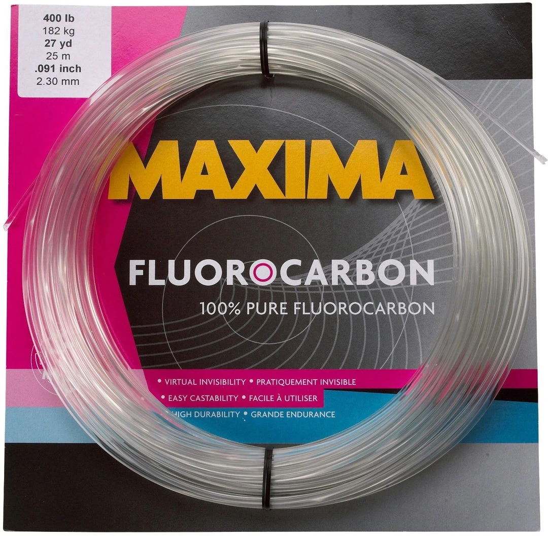 Maxima Fluorocarbon Leader Coil 27 Yards Line 1 Maxima Fluorocarbon Leader Coil 27 Yards Line