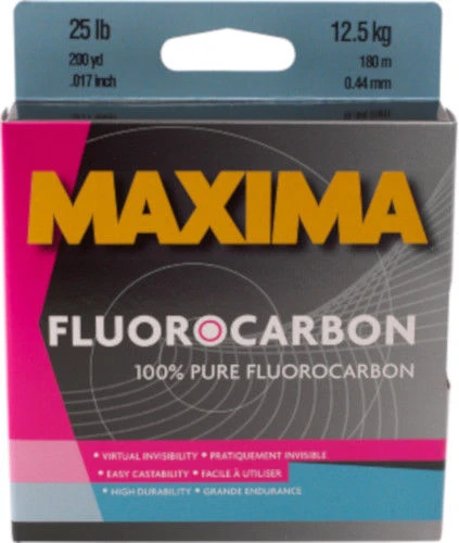 Line Maxima Fluorocarbon One Shot Spool 200 Yards 1 Line Maxima Fluorocarbon One Shot Spool 200 Yards