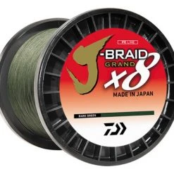 Daiwa J-Braid Grand X8 Braided Line 3,000 Yard Bulk Spools
