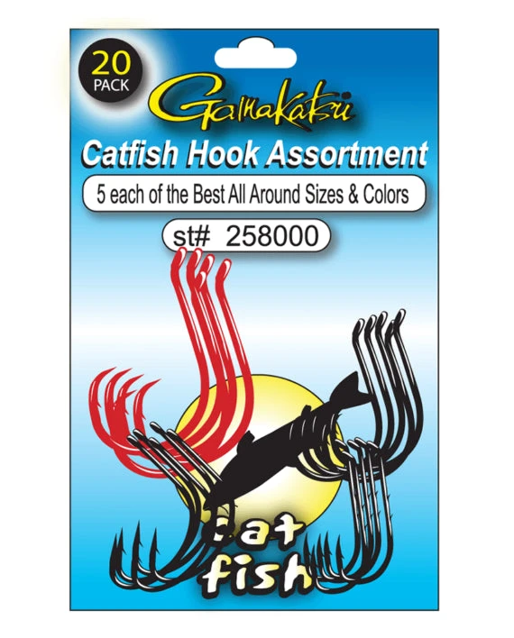 Gamakatsu Catfish Hook Assortment Variety Pack Tackle 1 Gamakatsu Catfish Hook Assortment Variety Pack Tackle