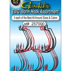 Gamakatsu EWG Worm Hook Assortment Variety Pack Tackle