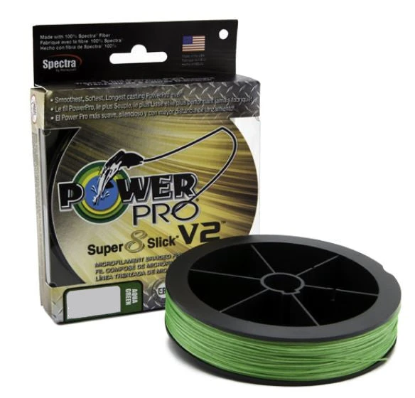 Power Pro Super8Slick V2 Aqua Green Braided Line 14 Power Pro Super8Slick V2 Aqua Green Braided Line