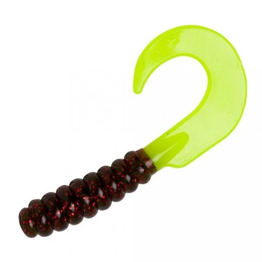 Baits YUM Soft Plastic Walleye Curltail Grub 1 Baits YUM Soft Plastic Walleye Curltail Grub