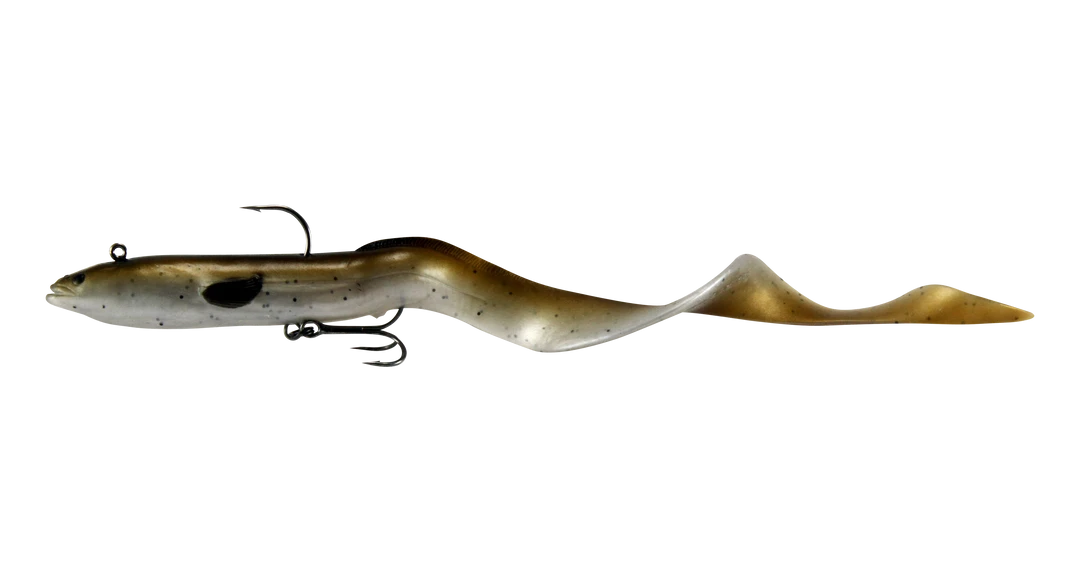 Savage Gear Real Eel Pre-Rigged Soft Plastic Eel 8 Savage Gear Real Eel Pre-Rigged Soft Plastic Eel