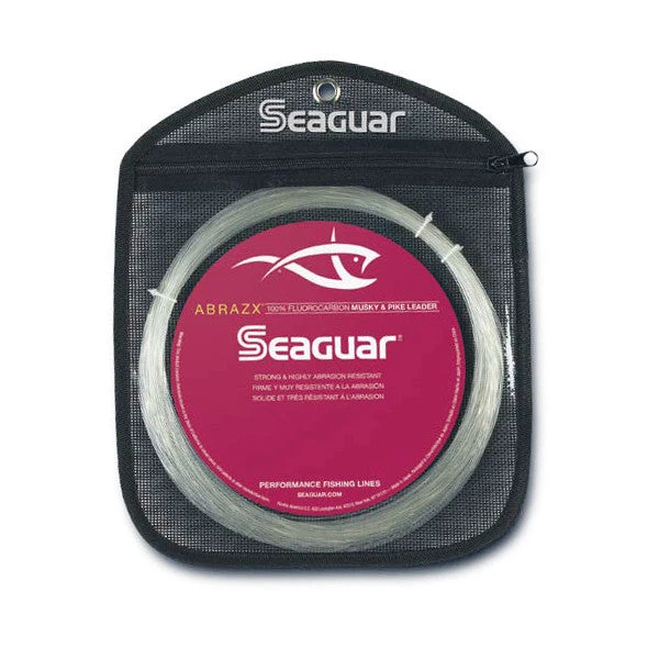 Seaguar Abrazx Fluorocarbon Musky/Pike Fishing Line 25 Yards 1 Seaguar Abrazx Fluorocarbon Musky/Pike Fishing Line 25 Yards