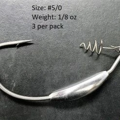 Tackle Hayabusa Wrm958Wt Extra Wide Gap Weighted Hook With Screw Lock