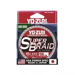 Yo-Zuri Superbraid Dark Green 150 Yards Superbraid Fishing Line