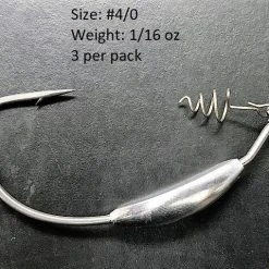 Tackle Hayabusa Wrm958Wt Extra Wide Gap Weighted Hook With Screw Lock