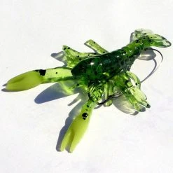 Apex Pre-Rigged Weedless Shimmer Craw 3 1/4 Inch Soft Plastic Craw 1 Pack Baits