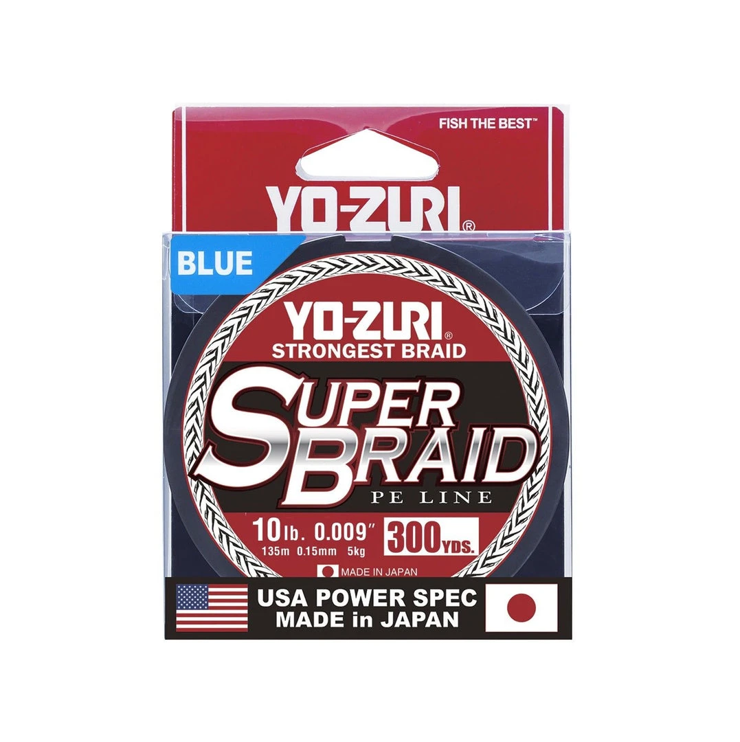 Yo-Zuri Superbraid Blue 300 Yards Superbraid Fishing Line 1 Yo-Zuri Superbraid Blue 300 Yards Superbraid Fishing Line