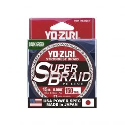 Yo-Zuri Superbraid Dark Green 150 Yards Superbraid Fishing Line