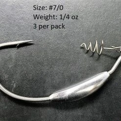 Tackle Hayabusa Wrm958Wt Extra Wide Gap Weighted Hook With Screw Lock