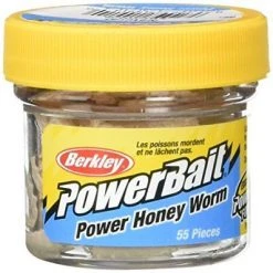 Baits Berkley Powerbait Honey Worm 1 In, 55 Per Jar