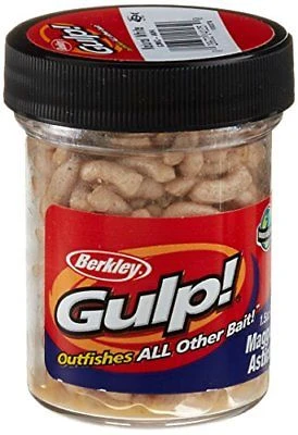 Berkley Gulp! Maggot 1.5 Oz Jar Baits 3 Berkley Gulp! Maggot 1.5 Oz Jar Baits